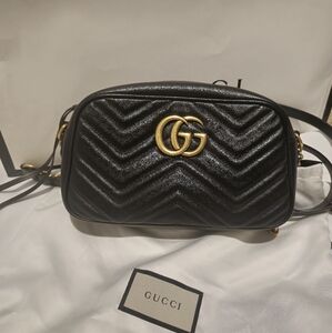 Gucci Black Leather Crossbody Bag